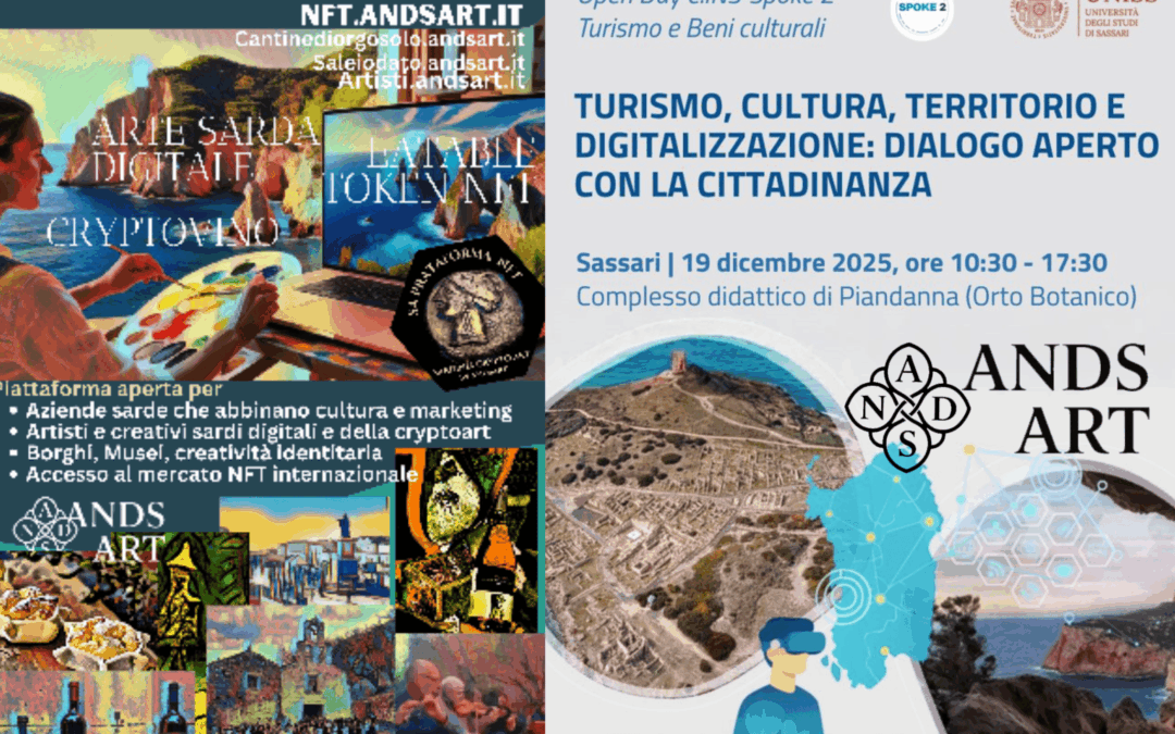 “Turismo, Cultura, Territorio e Digitalizzazione: Dialogo Aperto con la Cittadinanza” – Sassari 19 Dicembre 2025 ore 10:30 – 17:30